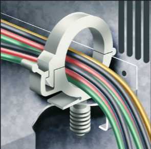 高品質電纜固定夾 LG供應NYLON 66材質推按鉸鏈式線夾詳解